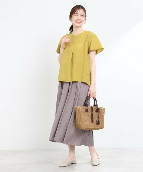 Reflect / リフレクト シャツ・ブラウス | ドライタッチスキッパーネックブラウス | 詳細7