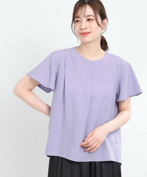 Reflect / リフレクト シャツ・ブラウス | ドライタッチスキッパーネックブラウス | 詳細9