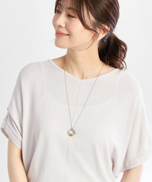 Reflect / リフレクト ネックレス・ペンダント・チョーカー | 【カジュアルにもエレガントにも◎】ダブルリングネックレス | 詳細1