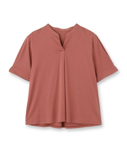 Reflect / リフレクト カットソー | 【すっきり見え!長め丈/マシンウォッシュ可】スキッパーネックジャージトップス | 詳細23