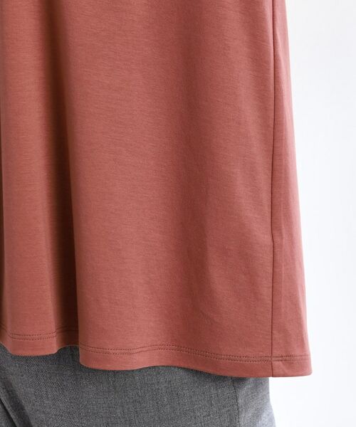 Reflect / リフレクト カットソー | 【すっきり見え!長め丈/マシンウォッシュ可】スキッパーネックジャージトップス | 詳細30