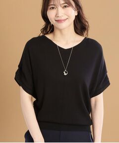 Reflect / リフレクト ニット・セーター | 【選べる7色◎／手洗い可／二の腕カバー】半袖ニット