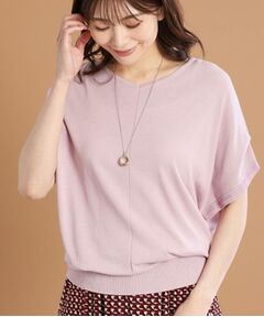 Reflect / リフレクト ニット・セーター | 【選べる7色◎／手洗い可／二の腕カバー】半袖ニット