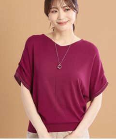 Reflect / リフレクト ニット・セーター | 【選べる7色◎／手洗い可／二の腕カバー】半袖ニット