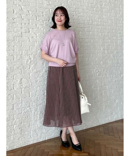 Reflect / リフレクト ニット・セーター | 【選べる7色◎／手洗い可／二の腕カバー】半袖ニット | 詳細1