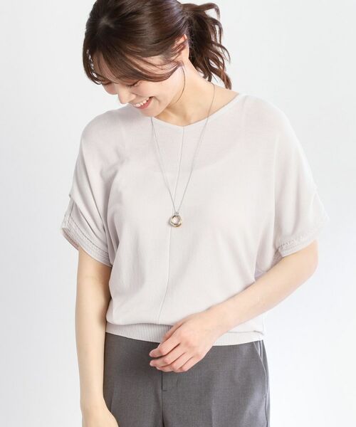 Reflect / リフレクト ニット・セーター | 【選べる7色◎／手洗い可／二の腕カバー】半袖ニット | 詳細11