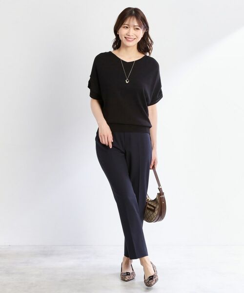 Reflect / リフレクト ニット・セーター | 【選べる7色◎／手洗い可／二の腕カバー】半袖ニット | 詳細16