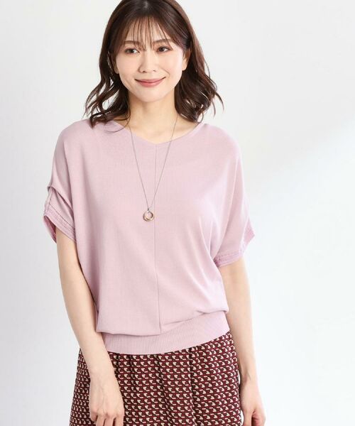 Reflect / リフレクト ニット・セーター | 【選べる7色◎／手洗い可／二の腕カバー】半袖ニット | 詳細22