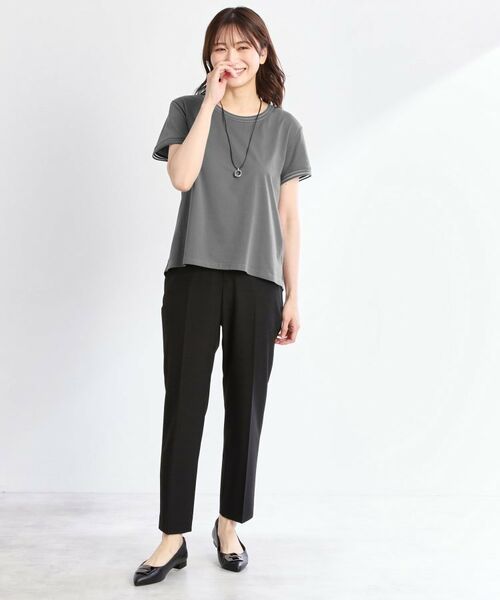 Reflect / リフレクト カットソー | 【インナーにおすすめ◎】シアーネックデザインプルオーバー | 詳細13