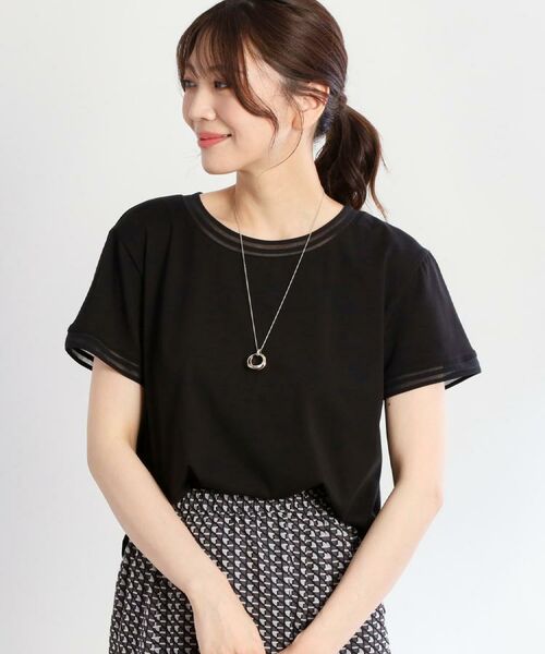 Reflect / リフレクト カットソー | 【インナーにおすすめ◎】シアーネックデザインプルオーバー | 詳細17