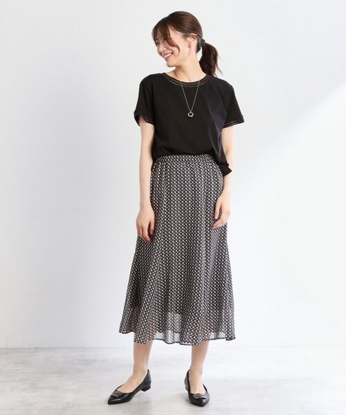 Reflect / リフレクト カットソー | 【インナーにおすすめ◎】シアーネックデザインプルオーバー | 詳細19