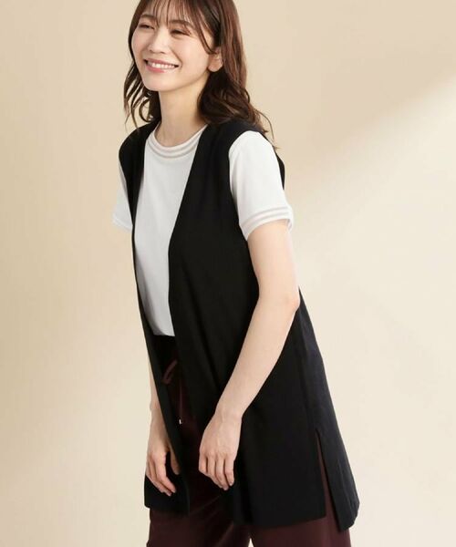 Reflect / リフレクト ベスト | ドライタッチニットベスト(ブラック(019))