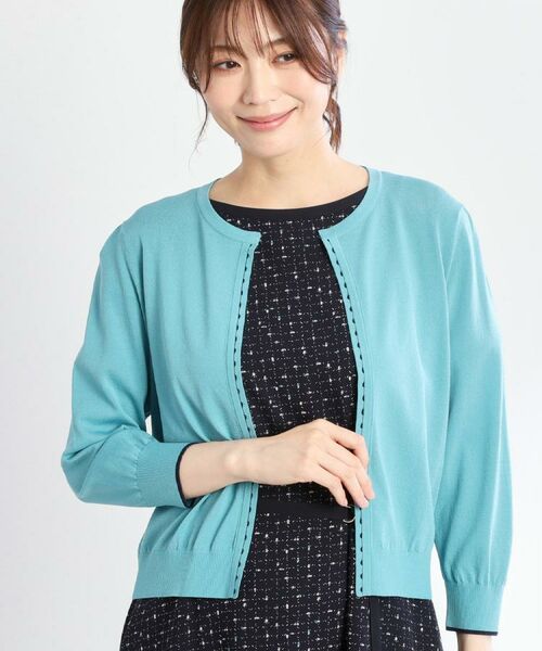 Reflect / リフレクト カーディガン・ボレロ | 【手洗い可】7分袖ドライタッチカーディガン | 詳細2