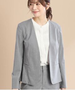 【ako】【リフレクト】ベージュ ジャケット 爽やかな初夏の『ジャケット』着回しSTYLE| ワールド オンライン