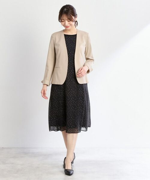 Reflect / リフレクト ノーカラージャケット | 【洗える／セットアップ可】ノーカラージャケット | 詳細14