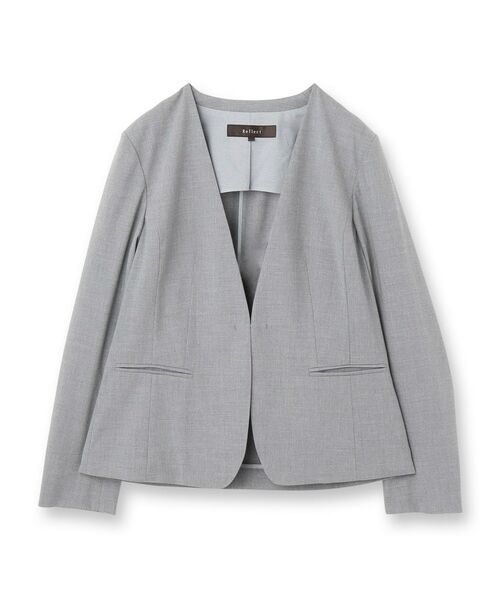 Reflect / リフレクト ノーカラージャケット | 【洗える／セットアップ可】ノーカラージャケット | 詳細22