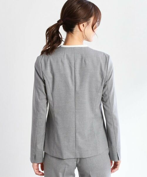 Reflect / リフレクト ノーカラージャケット | 【洗える／セットアップ可】ノーカラージャケット | 詳細25