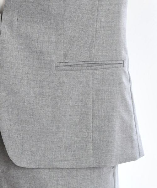 Reflect / リフレクト ノーカラージャケット | 【洗える／セットアップ可】ノーカラージャケット | 詳細30