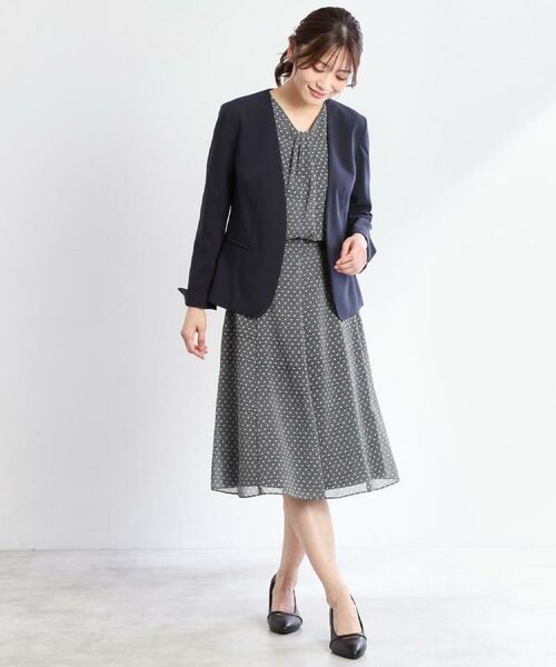 Reflect / リフレクト ノーカラージャケット | 【洗える／セットアップ可】ノーカラージャケット | 詳細4