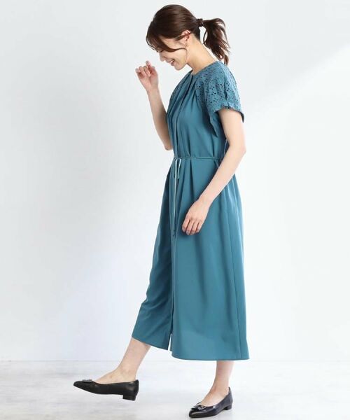 Reflect / リフレクト ロング・マキシ丈ワンピース | カットワークレーススリーブワンピース | 詳細10