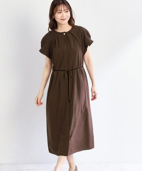 Reflect / リフレクト ロング・マキシ丈ワンピース | カットワークレーススリーブワンピース | 詳細11