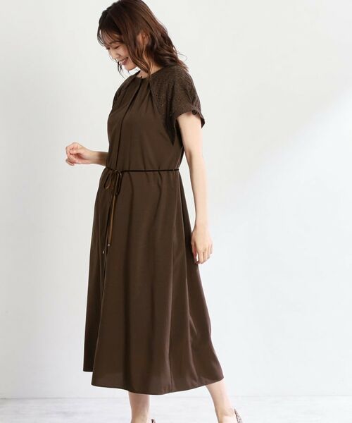 Reflect / リフレクト ロング・マキシ丈ワンピース | カットワークレーススリーブワンピース | 詳細12