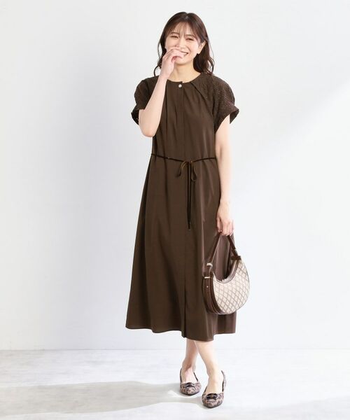 Reflect / リフレクト ロング・マキシ丈ワンピース | カットワークレーススリーブワンピース | 詳細13