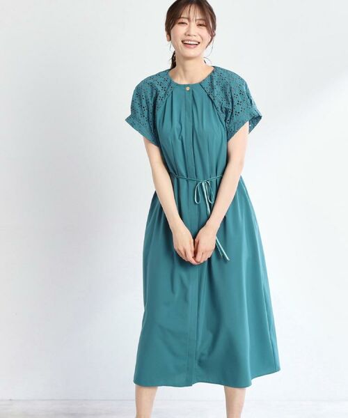 Reflect / リフレクト ロング・マキシ丈ワンピース | カットワークレーススリーブワンピース | 詳細17