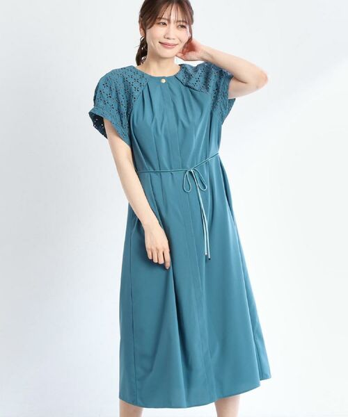 Reflect / リフレクト ロング・マキシ丈ワンピース | カットワークレーススリーブワンピース | 詳細18