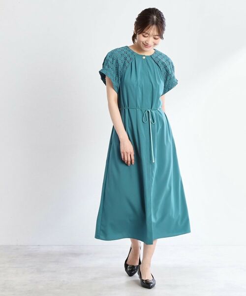 Reflect / リフレクト ロング・マキシ丈ワンピース | カットワークレーススリーブワンピース | 詳細19