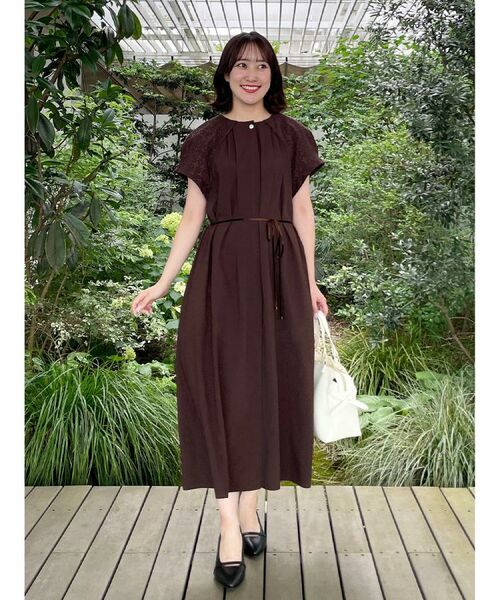 Reflect / リフレクト ロング・マキシ丈ワンピース | カットワークレーススリーブワンピース | 詳細2