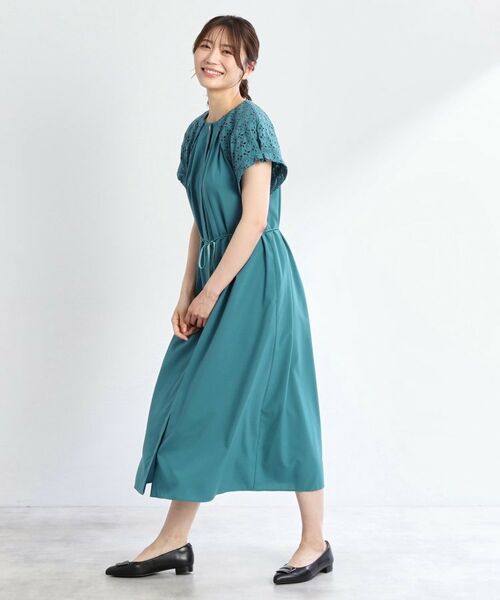 Reflect / リフレクト ロング・マキシ丈ワンピース | カットワークレーススリーブワンピース | 詳細20