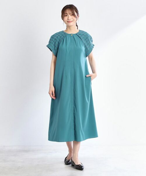 Reflect / リフレクト ロング・マキシ丈ワンピース | カットワークレーススリーブワンピース | 詳細21