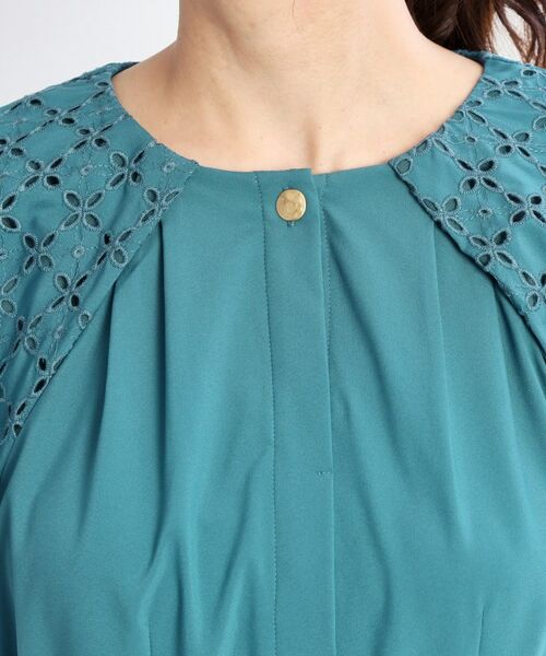 Reflect / リフレクト ロング・マキシ丈ワンピース | カットワークレーススリーブワンピース | 詳細27