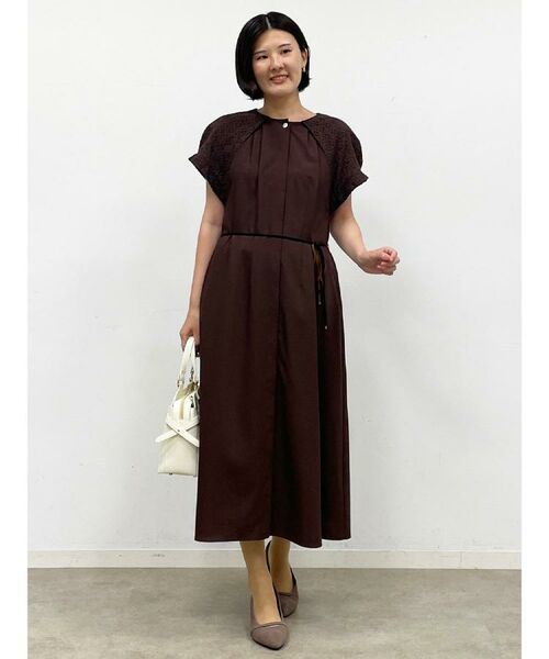 Reflect / リフレクト ロング・マキシ丈ワンピース | カットワークレーススリーブワンピース | 詳細3