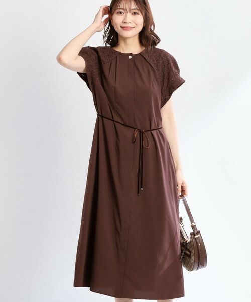 Reflect / リフレクト ロング・マキシ丈ワンピース | カットワークレーススリーブワンピース | 詳細4