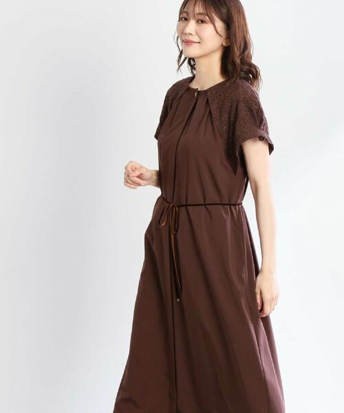 Reflect / リフレクト ロング・マキシ丈ワンピース | カットワークレーススリーブワンピース | 詳細5