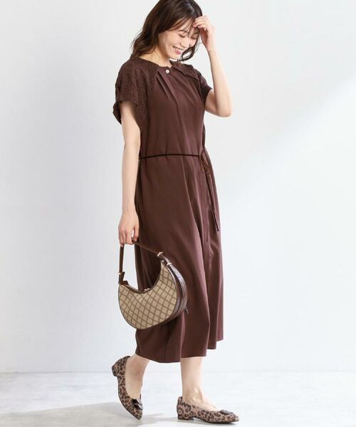 Reflect / リフレクト ロング・マキシ丈ワンピース | カットワークレーススリーブワンピース | 詳細6