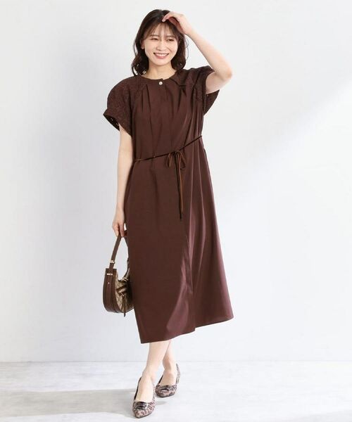 Reflect / リフレクト ロング・マキシ丈ワンピース | カットワークレーススリーブワンピース | 詳細7