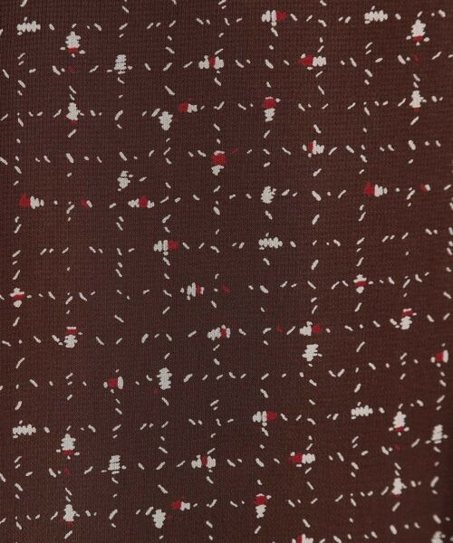 Reflect / リフレクト ミニ丈・ひざ丈ワンピース | 【WEB先行カラーあり/マシンウォッシュ可/ナローベルト付き】オフボディツイードチェックワンピース | 詳細21