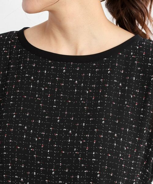 Reflect / リフレクト ミニ丈・ひざ丈ワンピース | 【WEB先行カラーあり/マシンウォッシュ可/ナローベルト付き】オフボディツイードチェックワンピース | 詳細30