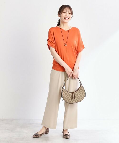 Reflect / リフレクト パンツ | 【接触冷感／マシンウォッシュ可／ウエスト総ゴム】ワイドシルエットパンツ | 詳細10