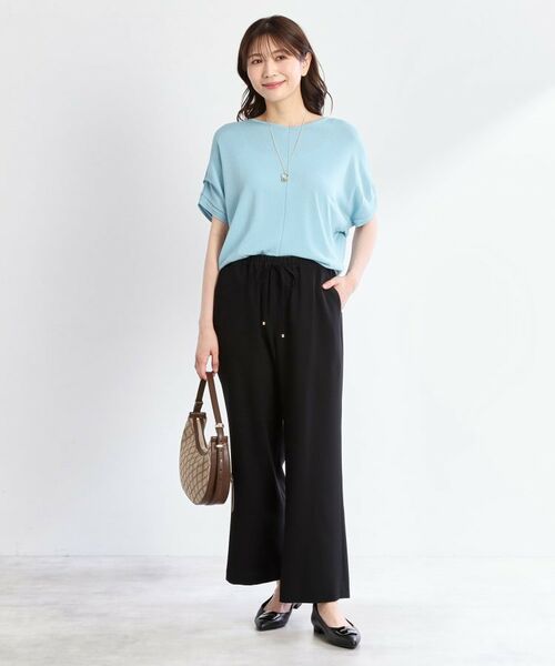 Reflect / リフレクト パンツ | 【接触冷感／マシンウォッシュ可／ウエスト総ゴム】ワイドシルエットパンツ | 詳細2