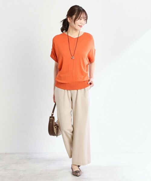 Reflect / リフレクト パンツ | 【接触冷感／マシンウォッシュ可／ウエスト総ゴム】ワイドシルエットパンツ | 詳細9