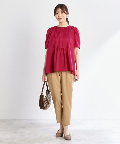 Reflect / リフレクト パンツ | 【マシンウォッシュ可/ウエストゴム仕様】キレイめリラクシーパンツ | 詳細8