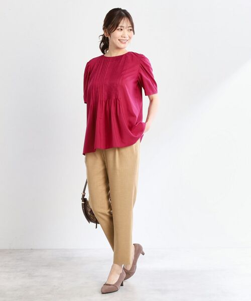 Reflect / リフレクト パンツ | 【マシンウォッシュ可/ウエストゴム仕様】キレイめリラクシーパンツ | 詳細9