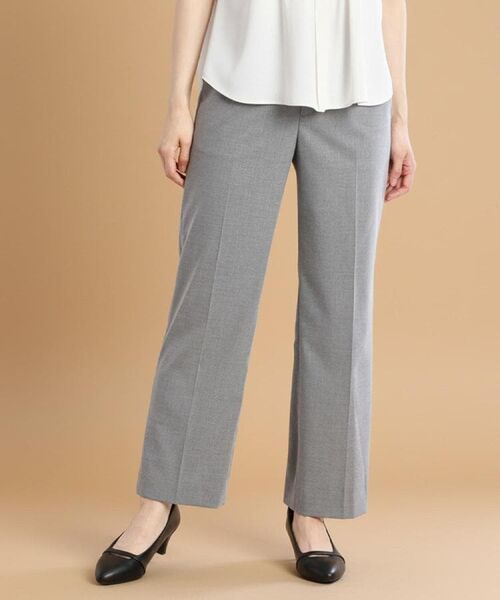 Reflect / リフレクト パンツ | 【洗える/セットアップ可】ストレートラインパンツ(グレー(012))
