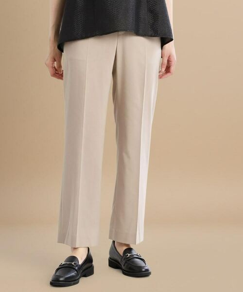 Reflect / リフレクト パンツ | 【洗える/セットアップ可】ストレートラインパンツ(ピンクベージュ(053))