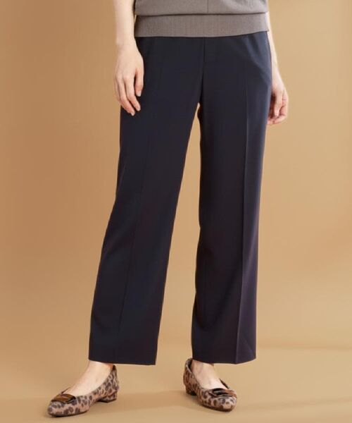 Reflect / リフレクト パンツ | 【洗える/セットアップ可】ストレートラインパンツ(ネイビー(094))
