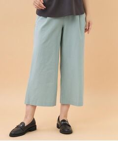 Reflect / リフレクト ショート・ハーフ・半端丈パンツ | 【お腹・腰周りすっきり見え◎】ストレッチワイドクロップドパンツ